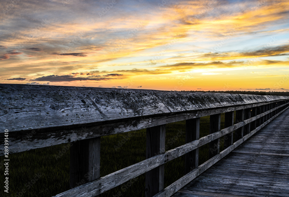 Obraz premium Sunset in Surf City