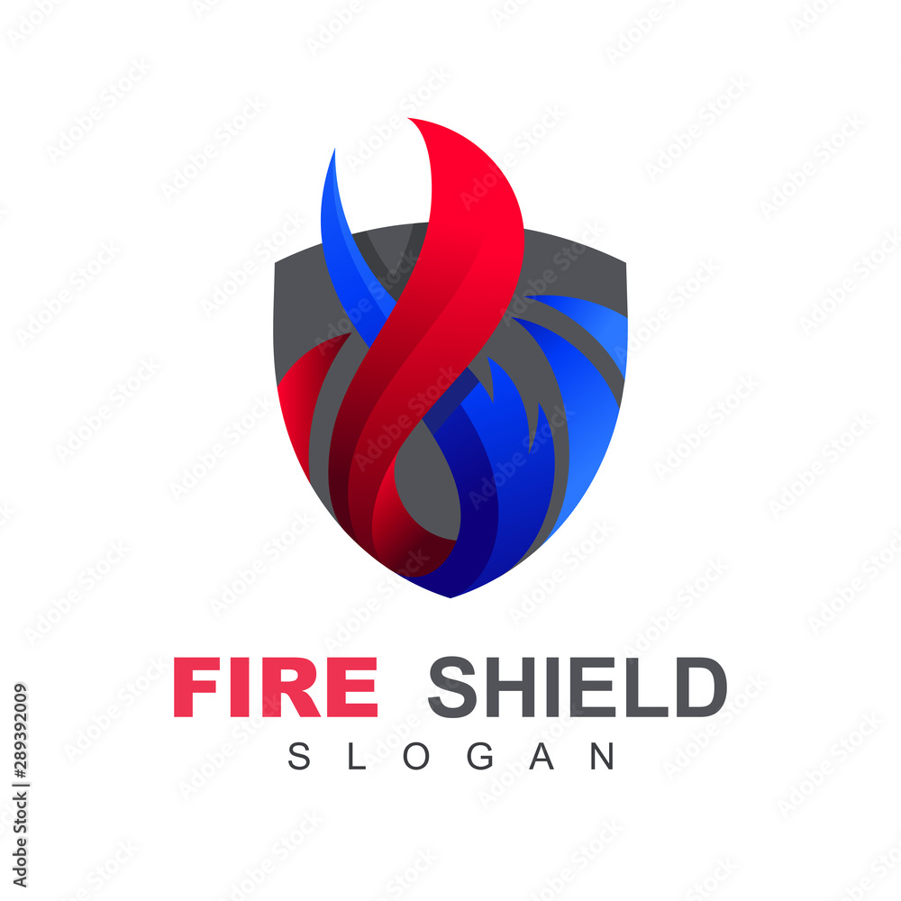 fire frame with shield logo design vector template, creative flame logo, element bonfire logotype fire logo concept icon, colorful fire fire frame with shield logo design vector template, creative flame logo, element bonfire logotype fire logo concept icon, colorful fire