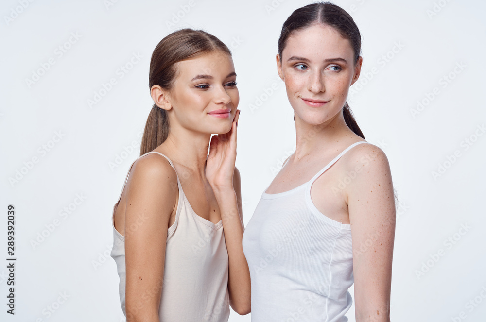 portrait of two women portrait of two women