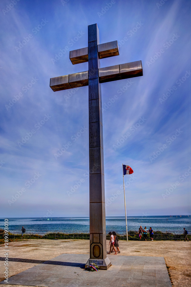 Sights and memorials in the vicinity of Juno Beach in Normandy France