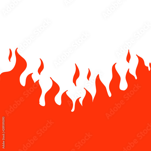 fire illustration cartoon style vector