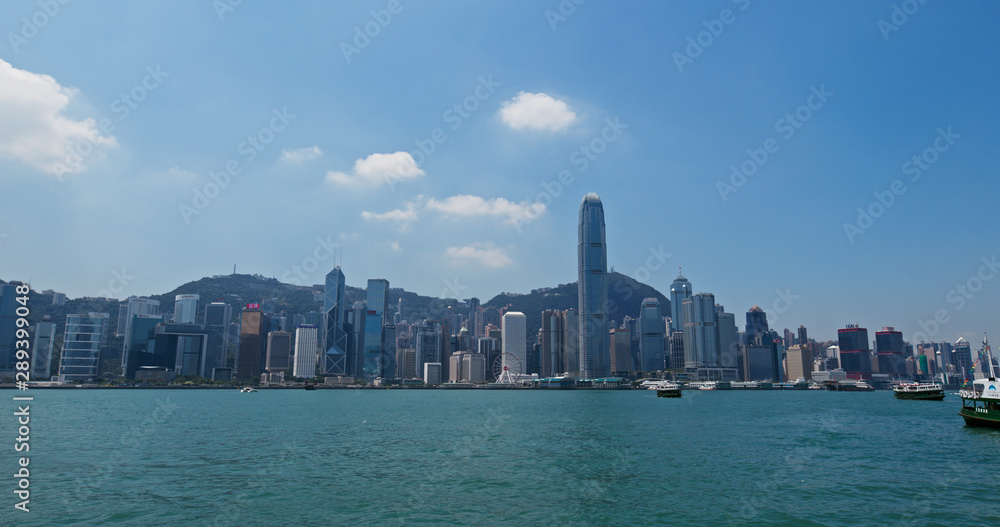 Hong Kong city downtown