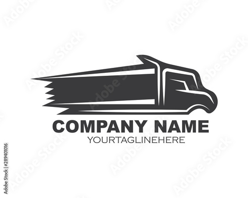truck icon logo vector illustration design