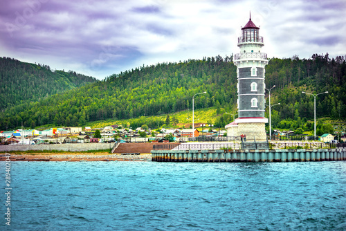 Canvas Print Lighthouse on Lake Baikal