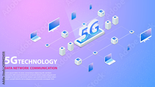 5g Technology Data Network Communication Wireless Hispeed Internet background