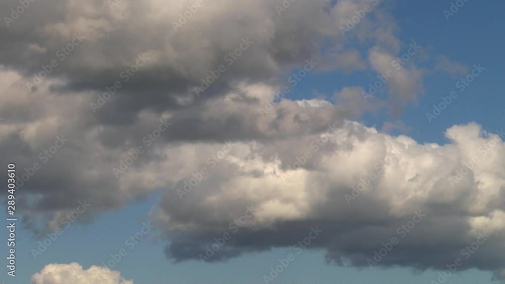 Rain clouds are moving fast, time lapse Rain clouds are moving fast, time lapse