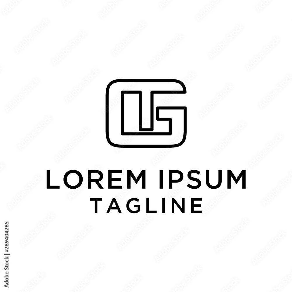 GT Abstract Logo Design Template GT Abstract Logo Design Template
