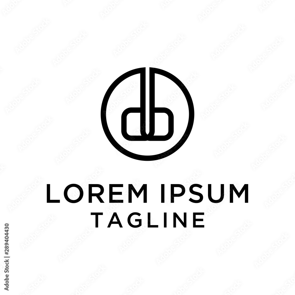 db Logo Simple Design Template db Logo Simple Design Template