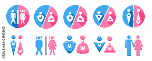 gender vector set graphic clipart design