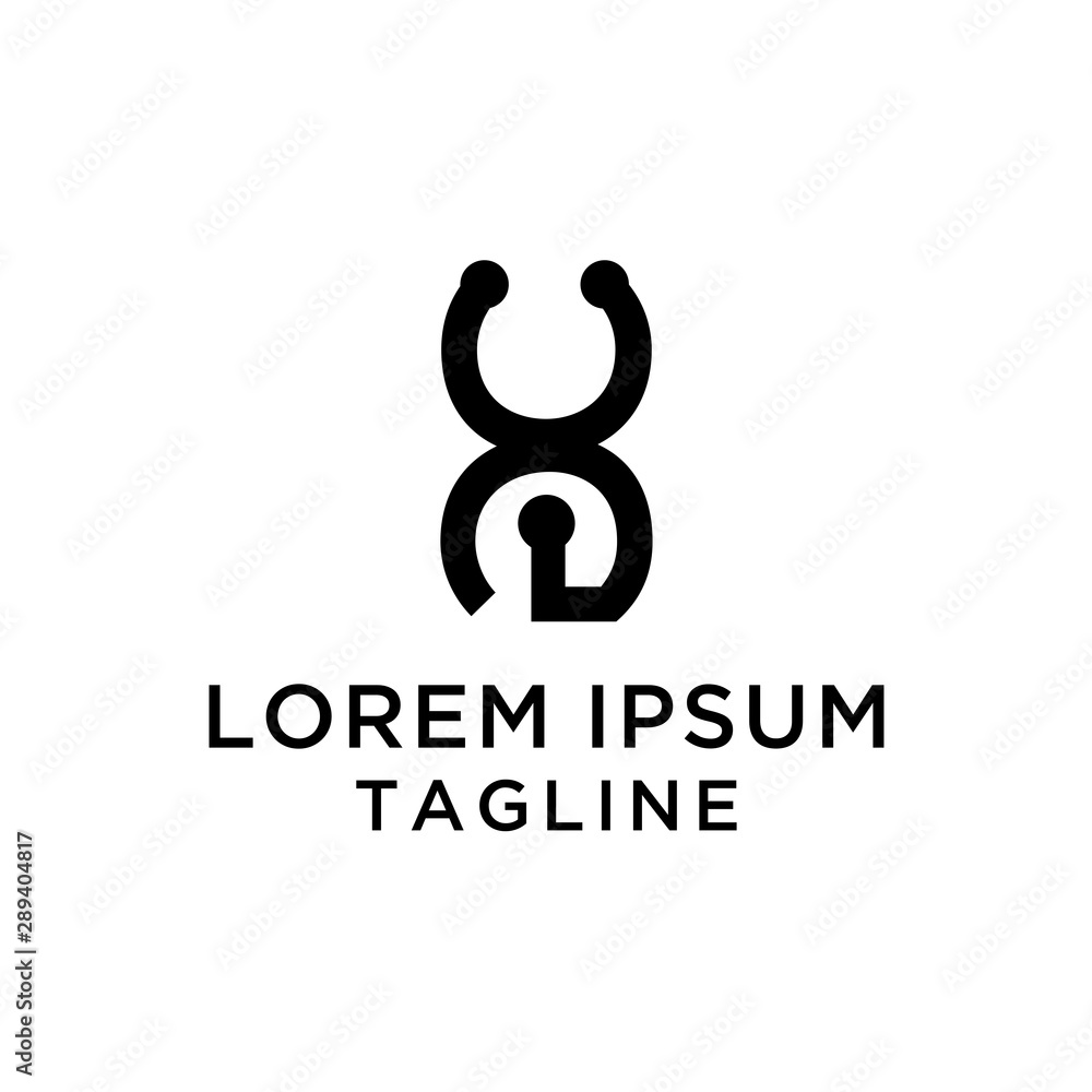 stetoskop abstract Logo Design Template stetoskop abstract Logo Design Template