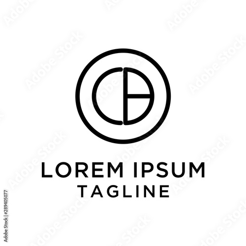 CB Abstract Design Logo Template