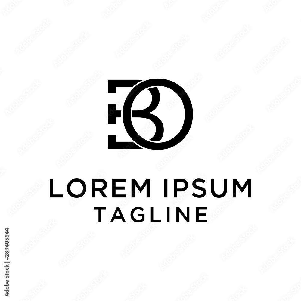 Letter BO Logo Design Template