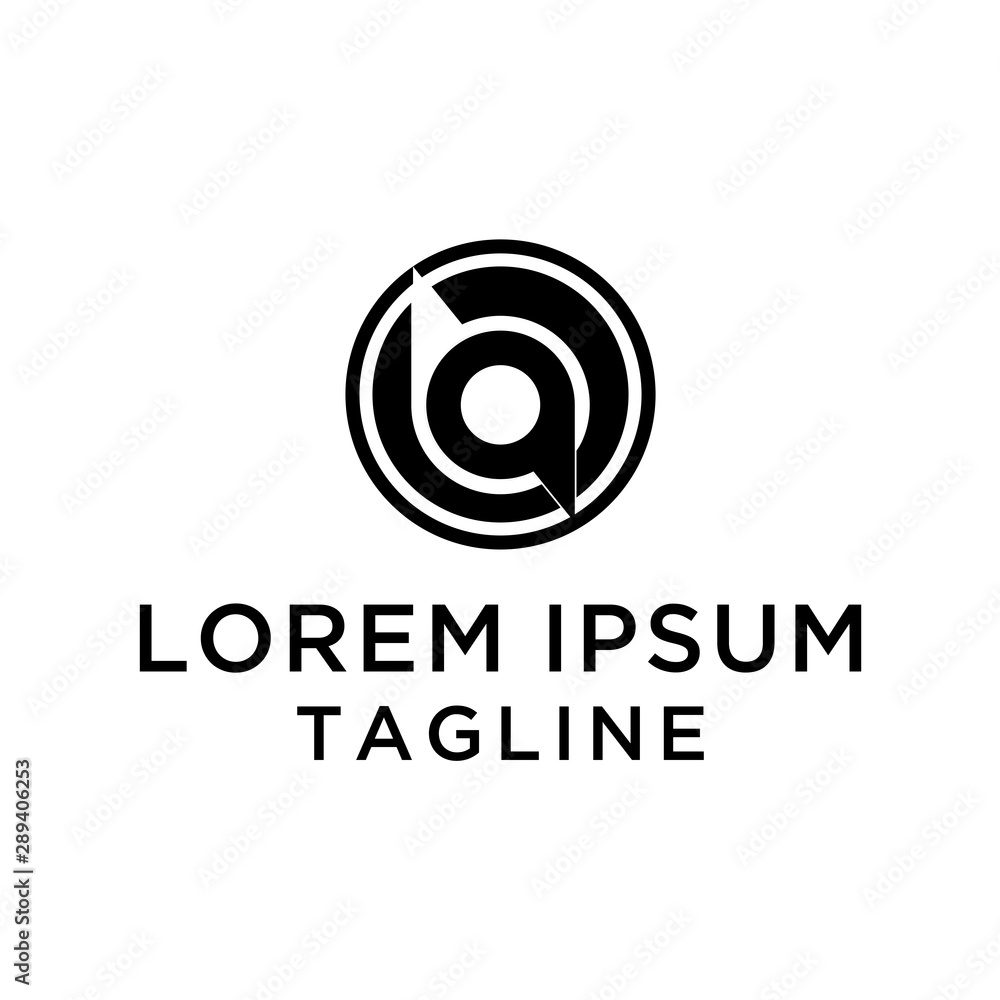 Abstract BQ Logo Design Template Abstract BQ Logo Design Template