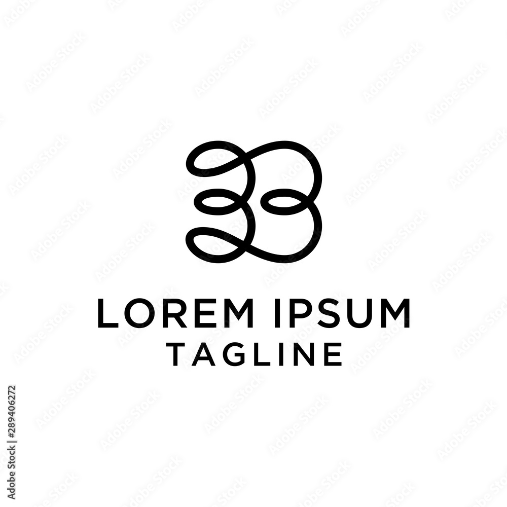 Letter B3 Logo Design Template Letter B3 Logo Design Template