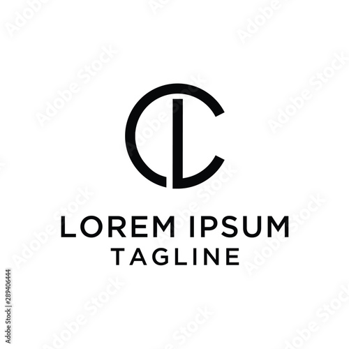Letter CL simple Logo Template