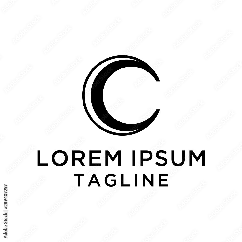Letter C Abstract Logo Template Letter C Abstract Logo Template