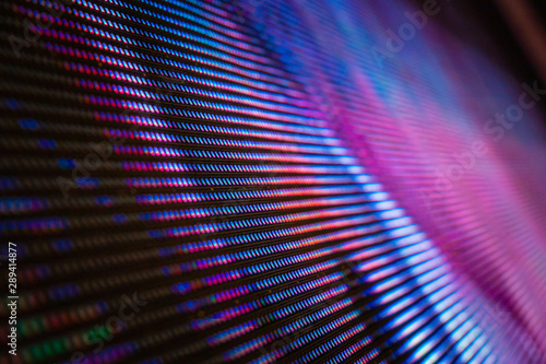 CloseUp LED blurred screen. LED soft focus background. abstract background ideal for design. photo