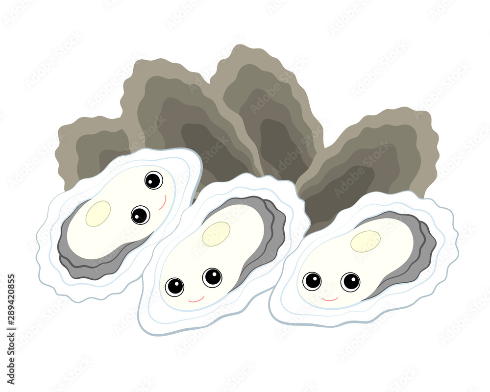 牡蠣 キャラクター イラスト Stock イラスト Adobe Stock