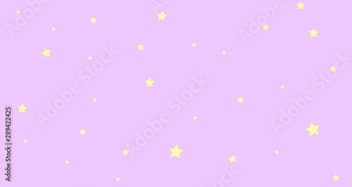 Obraz na płótnie Abstract kawaii Cloudy Colorful Sky and Stars background. Soft gradient pastel Comic graphic. Concept for wedding card design or presentation w salonie