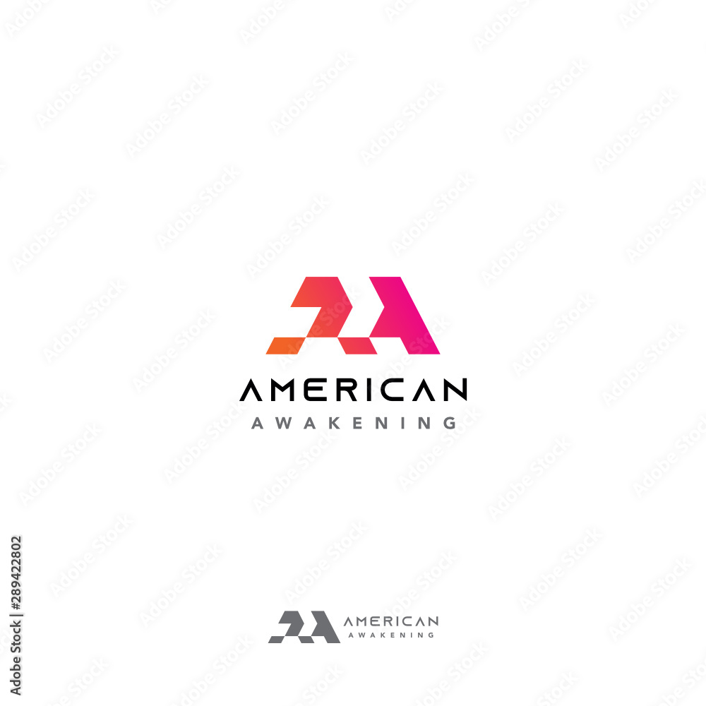 Fototapeta premium Initial letter A A typography Modern Logo Design Inspiration custom logo design vector