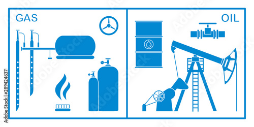 Oil, gas industry equipment. Extraction, storage