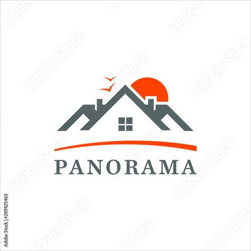 real estate logo simple roof home icon design vector idea