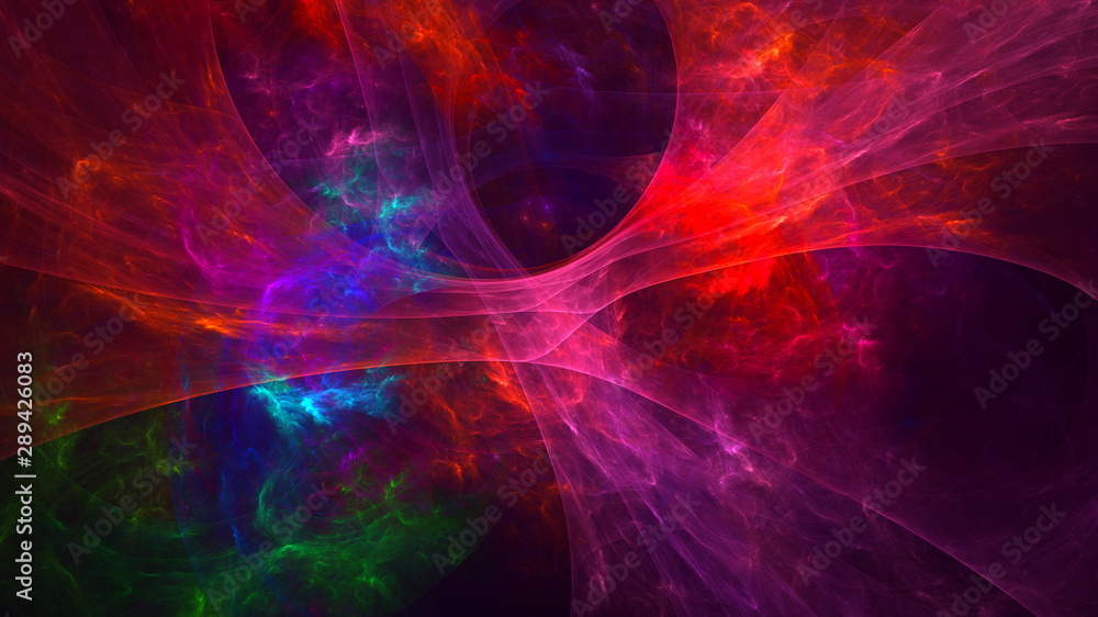 3D rendering multicolored abstract fractal 3D rendering multicolored abstract fractal