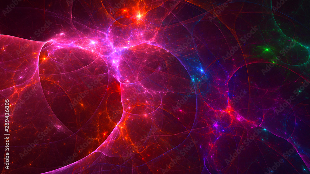 3D rendering multicolored abstract fractal 3D rendering multicolored abstract fractal