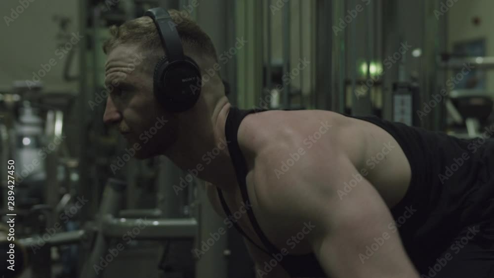 A Handsome Body Building Lifting Weights A Handsome Body Building Lifting Weights