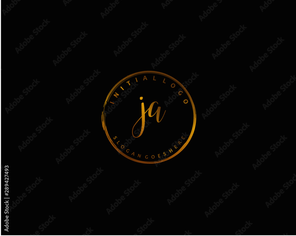 JA Initial letter logo template vector JA Initial letter logo template vector