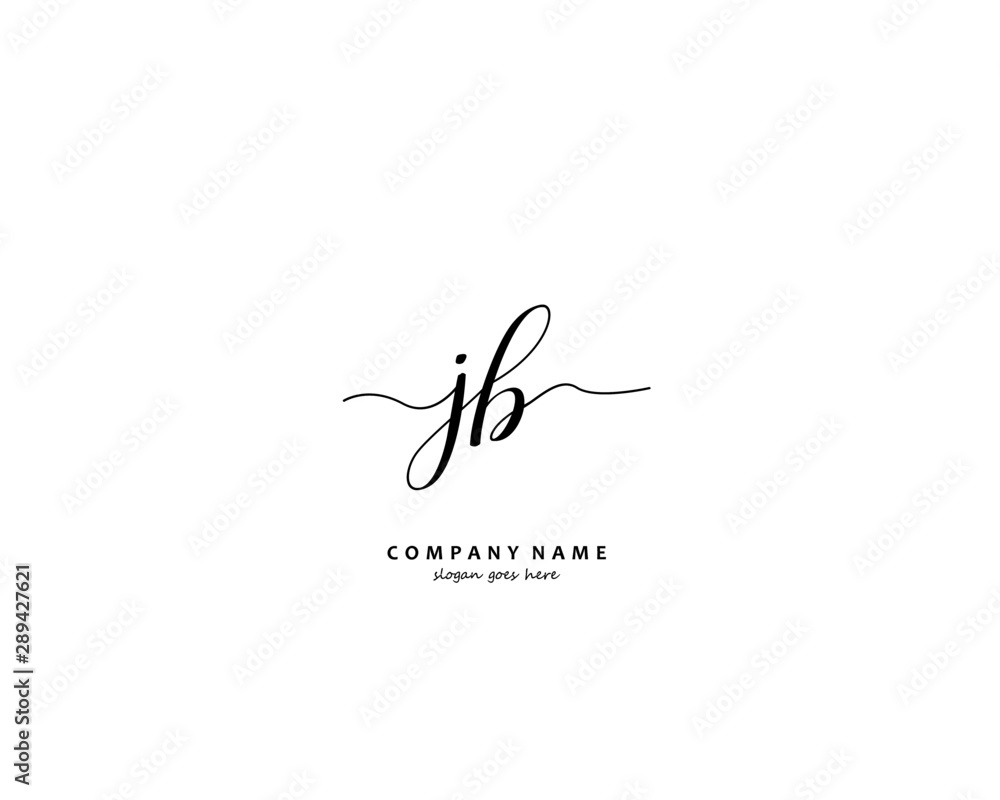 JB Initial letter logo template vector JB Initial letter logo template vector