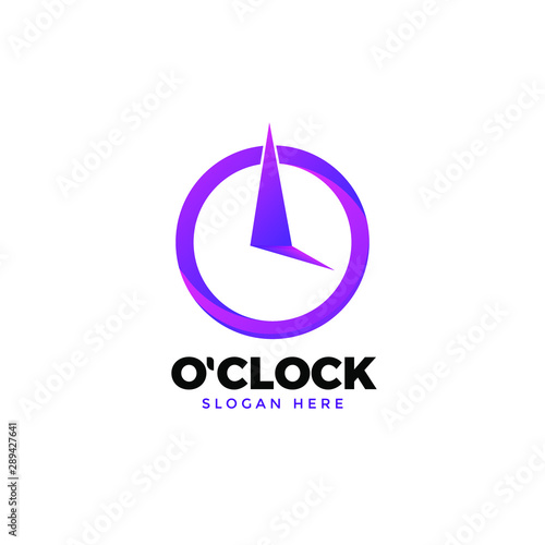 Clock Logo vector 