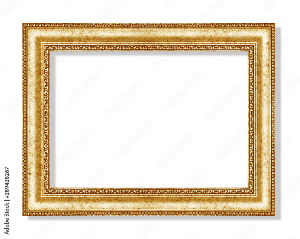 gold frame isolated on white background with clipping path gold frame isolated on white background with clipping path