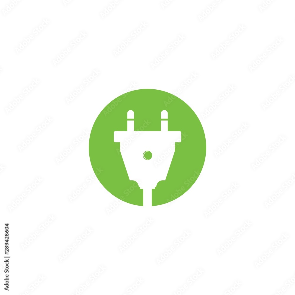 Electrical plug logo vector icon illustration design Electrical plug logo vector icon illustration design