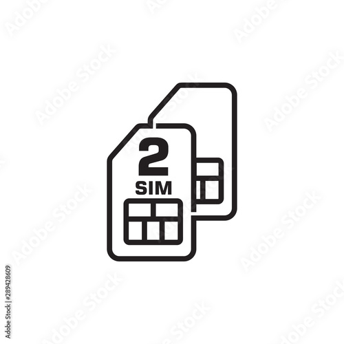 Double SIM Card icon