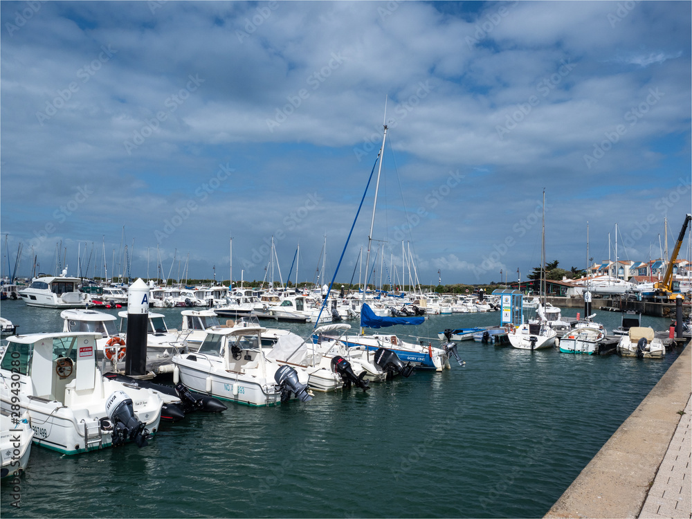 port de l'Herbaudière sur l'île de Noirmoutiers en France
