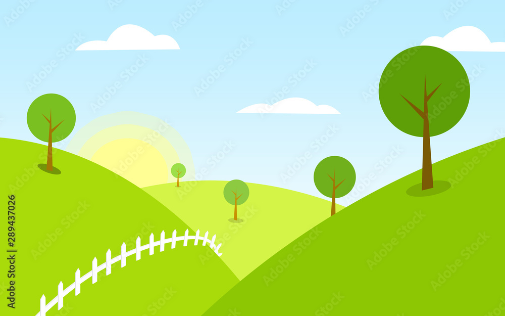 Landscape Background Vector illustration