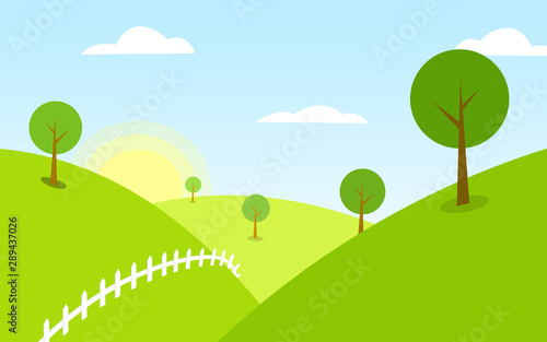 Landscape Background Vector illustration