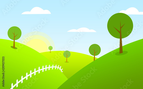 Landscape Background Vector illustration
