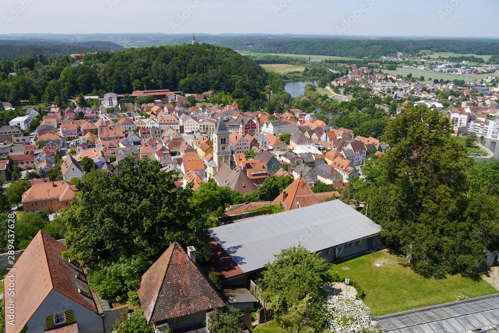 Blick vom Burgturm auf Burglengenfeld