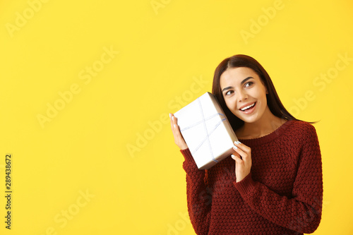 Beautiful young woman with ...