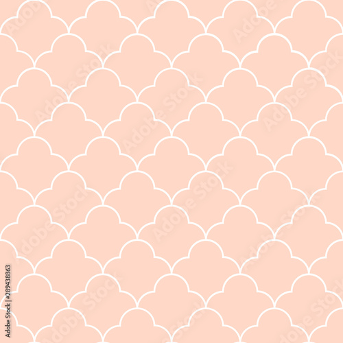 Vector seamless pattern of mozaic. Moroccan-inspired tiles