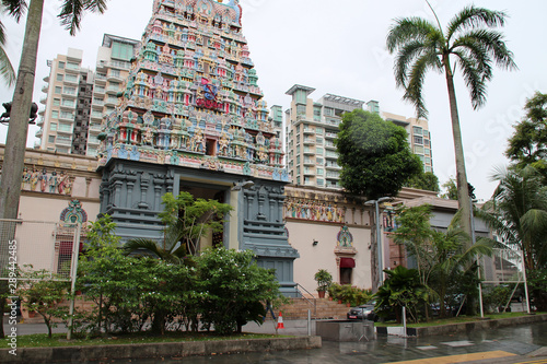 hindu temple (Sri Thendayuthapani Temple) in singapore  photo