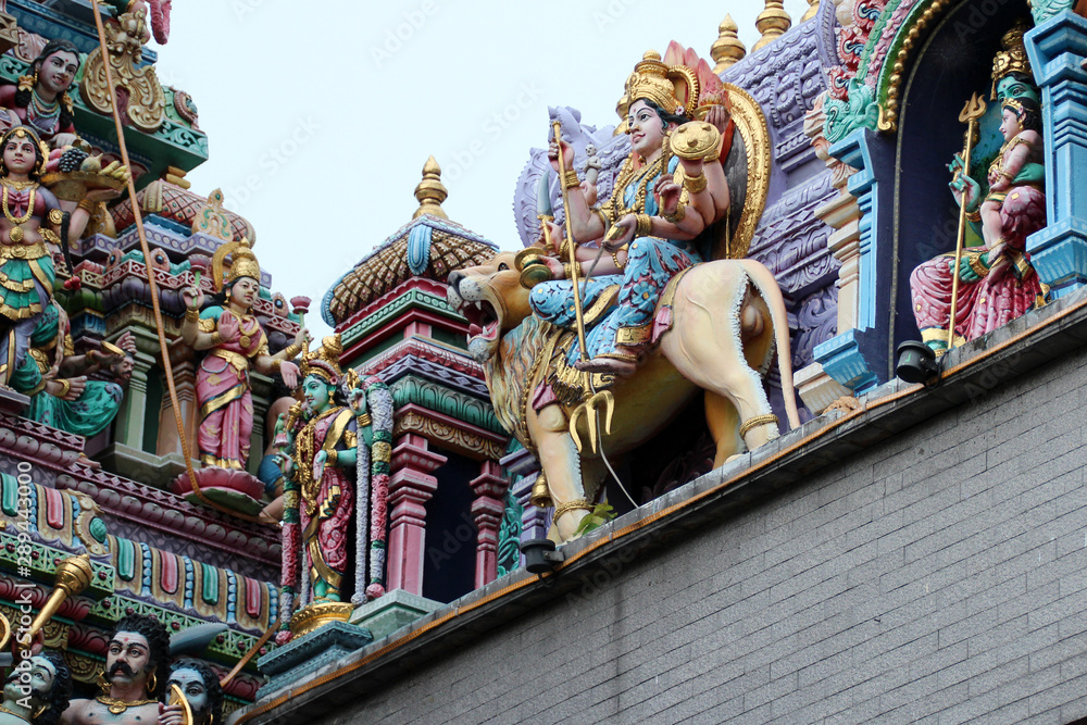 hindu temple (Sri Veeramakaliamman temple) in singapore 