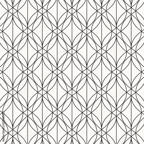 Curve linear vector pattern, repeating linear abstract. pattern is on swatch panel.