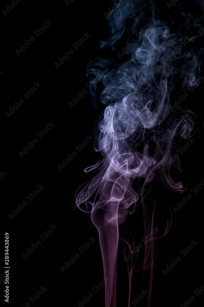 Colourful smoke on dark background Colourful smoke on dark background