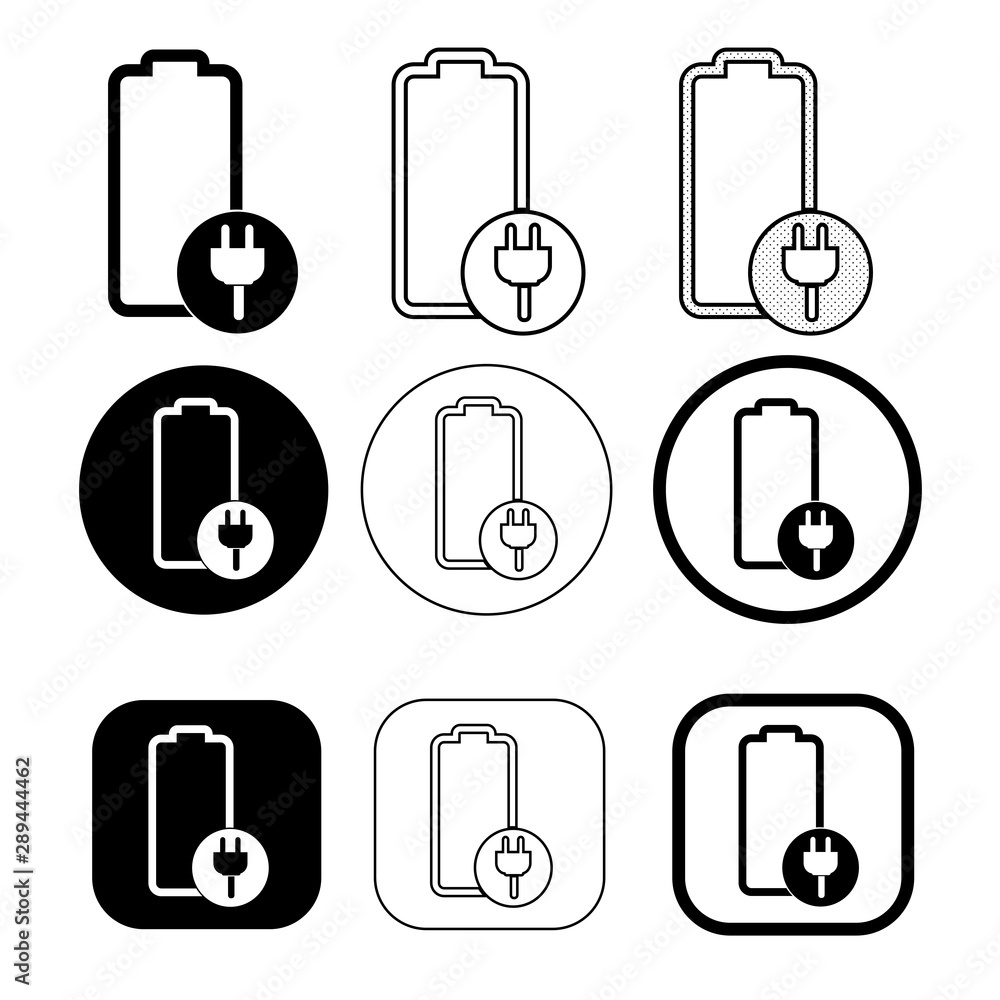 Simple battery icon sign design Simple battery icon sign design
