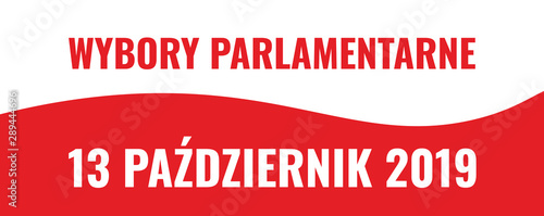 Obraz na płótnie Wybory parlamentarne 2019 w salonie