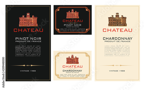 CHATEAU FRANCE LABEL WINE