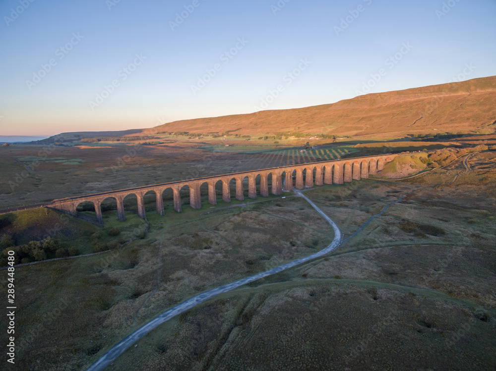 Naklejka premium Railway Viaduct Bridge